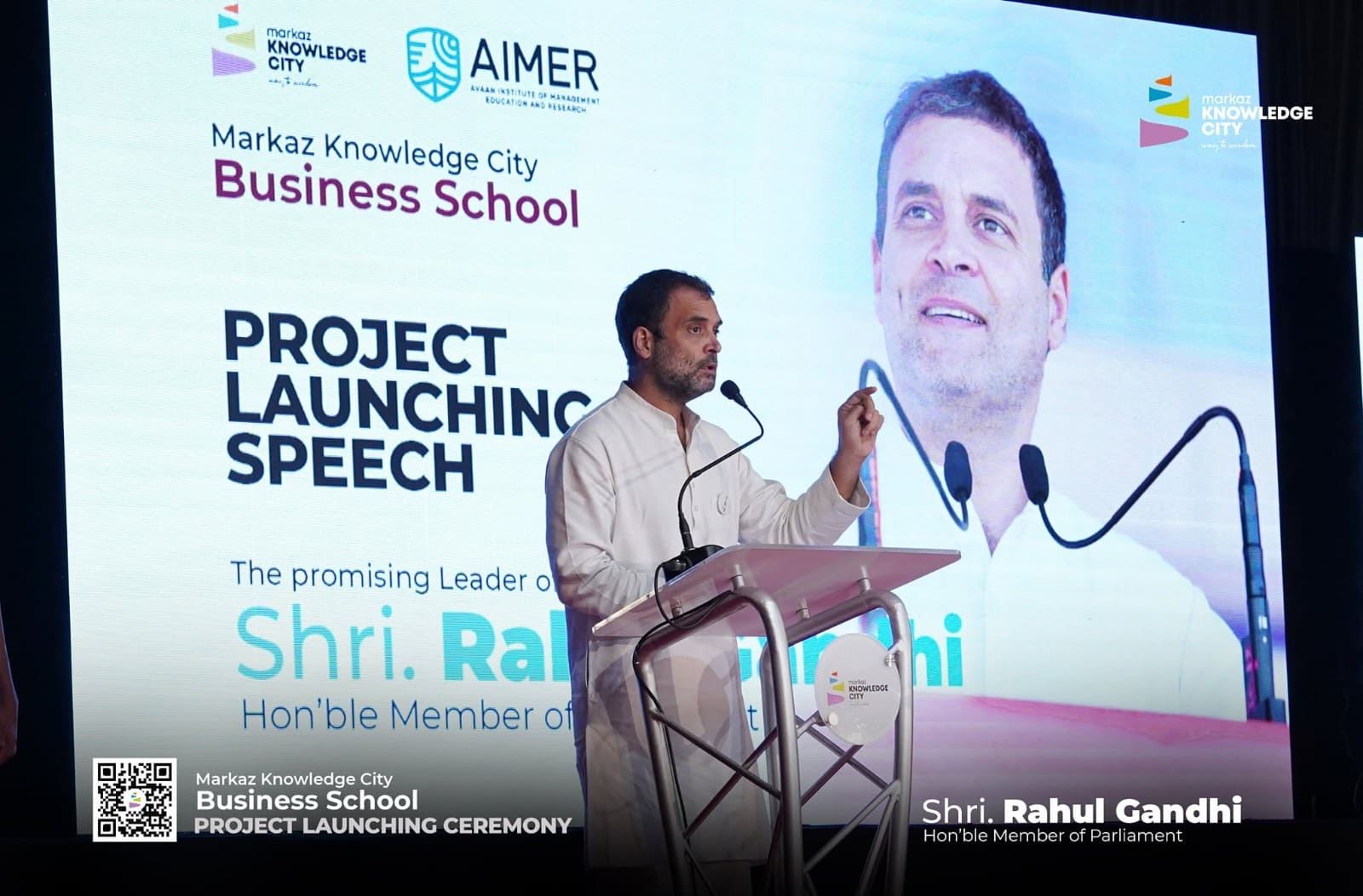 Rahul Gandhi Stage Address